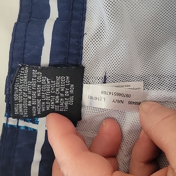 💲1️⃣ ZeroXposur Swim Trunks Board Shorts Youth Large 14/16 Blue Plaid - Picture 5 of 13